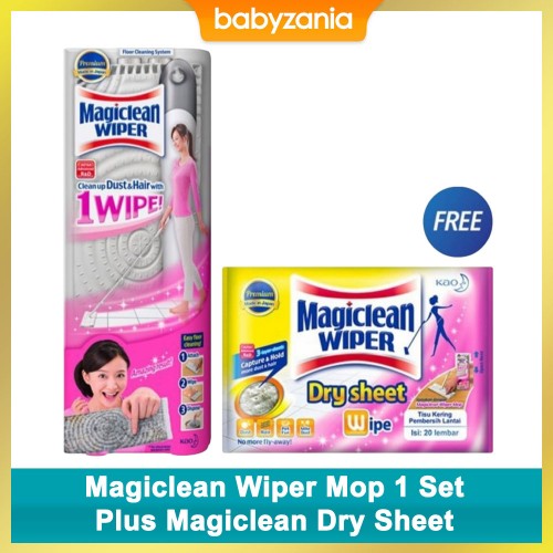 Magiclean Wiper Mop 1 Set + Magiclean Dry Sheet