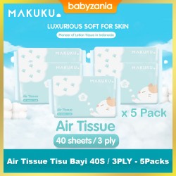 Makuku Air Tissue / Tisu Wajah 40s 3 Ply - 5 Packs