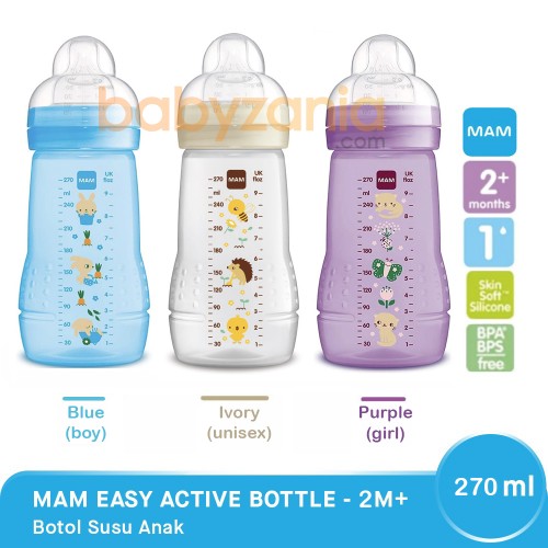 MAM Easy Active Botol Susu Bayi 270 ml - Boy / Girl / Unisex