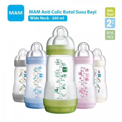 MAM Anti Colic Bottle 260ml - Blue Fox
