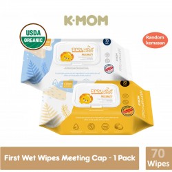 K-MOM First Wet Wipes Meeting Cap Tissue Basah...