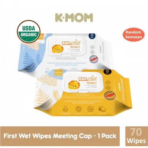 K-MOM First Wet Wipes Promise Tissue Basah Bayi - 70 s