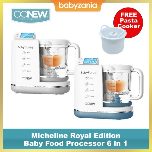 OONew Micheline Royal Edition Baby Food Processor 6 in 1 - Tersedia Pilihan Warna (FREE Pasta Cooker + Carrier Bag)