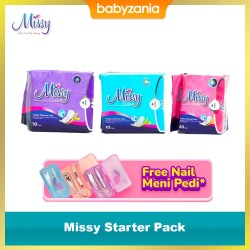 Missy Starter Pack Pembalut + Pantyliner Wanita -...