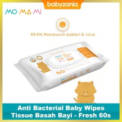 Momami Anti Bacterial Baby Wipes Tissue Basah...