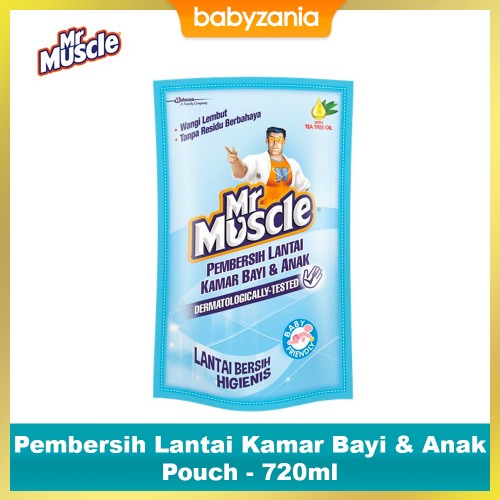 Mr Muscle Pembersih Lantai Kamar Bayi & Anak Pouch - 800ml