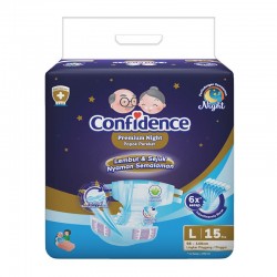 Confidence Popok Dewasa Premium Night - L 15