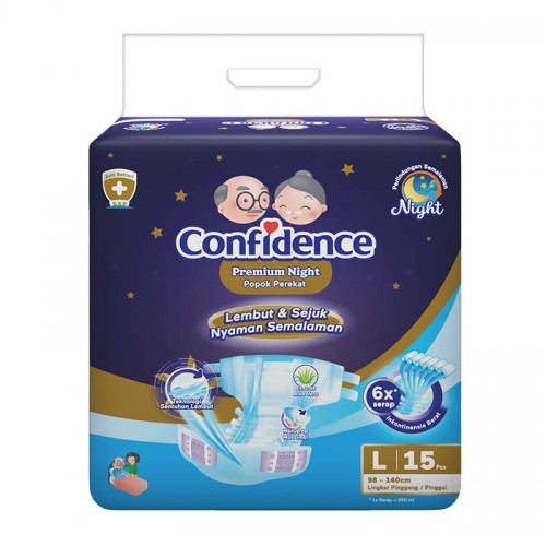 Confidence Popok Dewasa Premium - L 15