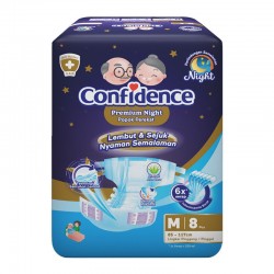 Confidence Popok Dewasa Premium Night - M 8