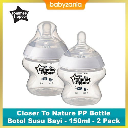 Tommee Tippee Close to Nature PP bottle Susu Bayi 150 ml/4oz - 2 Pack