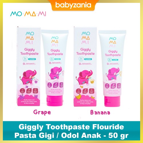 Momami Giggly Toothpaste Pasta Gigi Anak Non Flouride - 50 gr