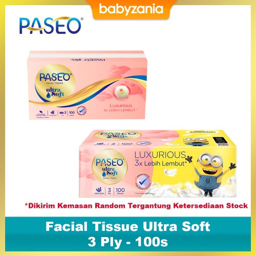 Paseo Facial Tissue Ultra Soft 3 Ply - 100 Sheet