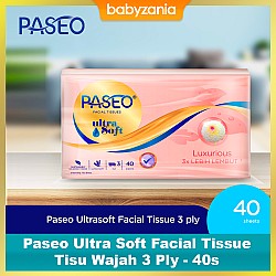 Paseo Ultrasoft Facial Tissue Travel Pack Tisu...