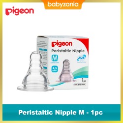 Pigeon Peristaltic Slim Neck Nipple M - Box Isi 1...