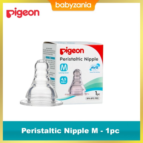 Pigeon Peristaltic Nipple M Slim Neck Bottle - 1pcs