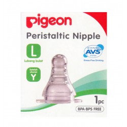 Pigeon Peristaltic Nipple L Slim Neck Bottle -...