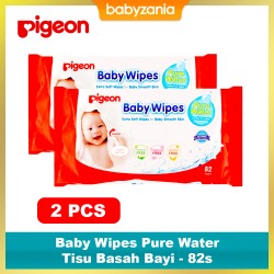 Pigeon Baby Wipes Pure Water Tisu Basah Bayi - 82...