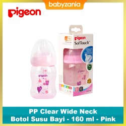 Pigeon Botol Susu Bayi PP Clear Wide Neck 160 ml...