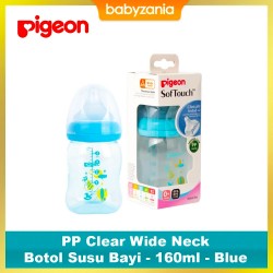Pigeon Botol Susu Bayi PP Clear Wide Neck 160ml -...