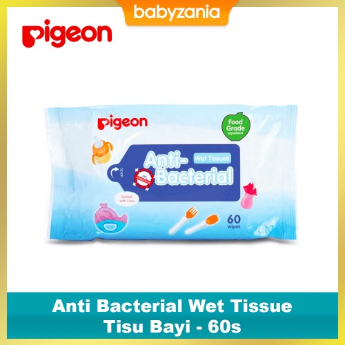 Pigeon Anti Bacterial Baby Wet Tissue 60 Sheets