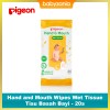 Pigeon Baby Hand and Mouth Wipes Wet Tissue Tisu Basah - 20 Sheets