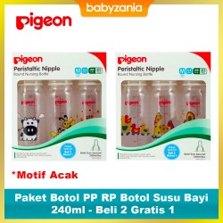 Pigeon Paket Botol PP RP Botol Susu Bayi 240 ml -...