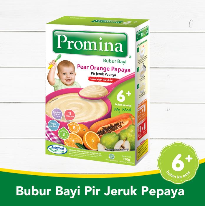 Jual Murah Promina Bubur Bayi Pir Jeruk Pepaya 6m+ - 120gr Makanan & Susu di Jakarta