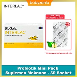 Interlac Probiotik Mini Pack Suplemen Makanan -...