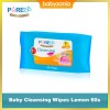 Pure BB Baby Cleansing Wipes Tissue Basah Bayi Lemon - 60 s