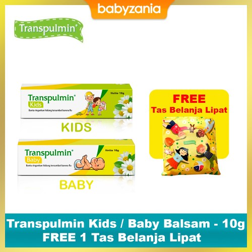Transpulmin Baby Balsam / Kids Balsam 20 gr - Beli 4 FREE TUMBLER