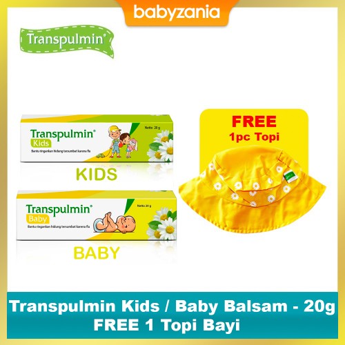 Transpulmin Baby Balsam / Kids Balsam 10 gr - Beli 6 FREE TUMBLER