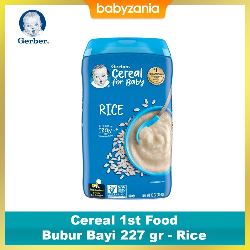 Gerber Organic Cereal 1st Food Bubur Bayi 227 gr - Rice