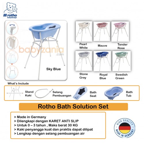 Rotho Bath Solution Set Bak Mandi Bayi - Pearl White