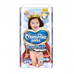 MamyPoko Popok Pants Royal Soft L 34 - Girl