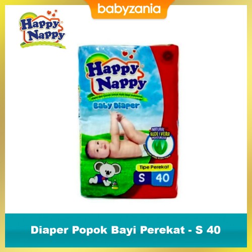 Happy Nappy Diaper Popok Bayi Perekat - S 40