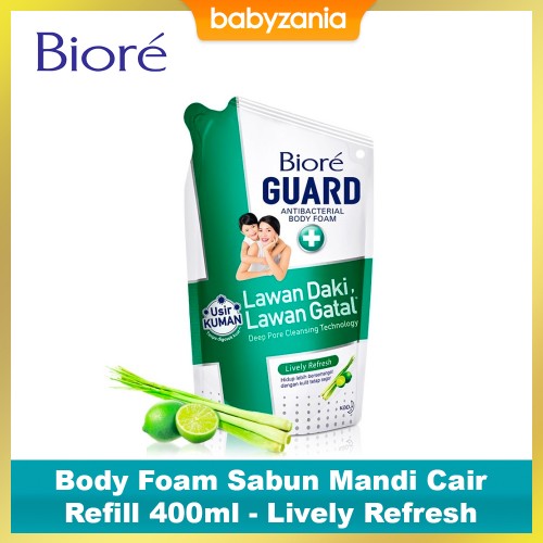 Biore Body Foam Lively Refresh Sabun Mandi Cair Refill 450 ml - Lively Refresh
