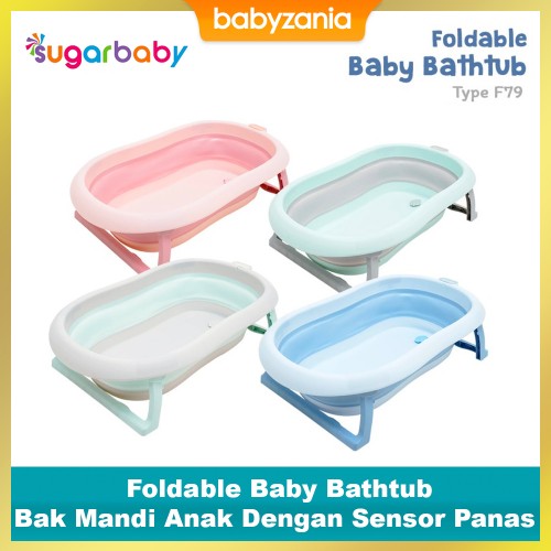 Sugar Baby Foldable Baby Bathtub With Heat Sensor Bak Mandi Anak Dengan Sensor Panas