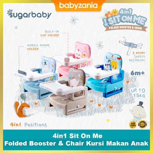 Sugar Baby 4in1 Sit On Me Folded Booster and Chair kursi Makan Anak