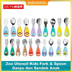 Skip Hop Zoo Utensil Kids Fork & Spoon Garpu...