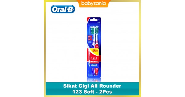 Jual Murah Oral-B Sikat Gigi All Rounder 123 Soft - 2Pcs Ibu Dan Bayi ...