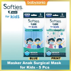 Softies Masker Anak Surgical Mask Kids Earloop 3...