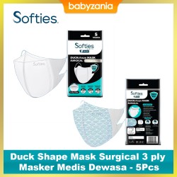 Softies Duck Shape Mask Surgical 3 ply Masker...