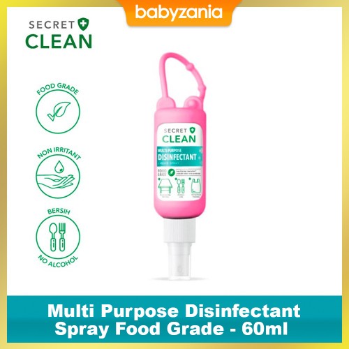 Secret Clean Multi Purpose Disinfectant Pembersih Alat Makan - 60ml
