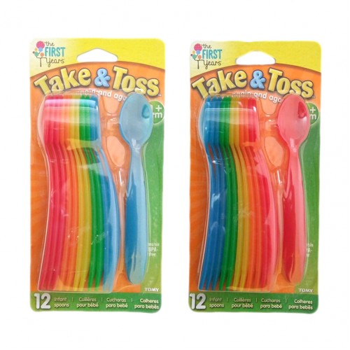 The First Years Take & Toss Infant Spoon 12 Pack