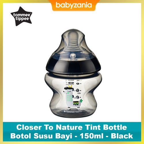 Tommee Tippee Close to Nature Tint Bottle Susu Bayi Anti Colic 150 ml - Black