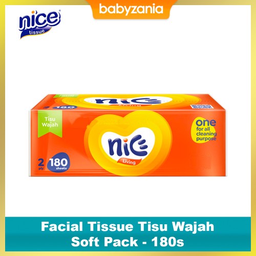 Nice Facial Tissue Tisu Wajah Soft Pack - 180 sheets