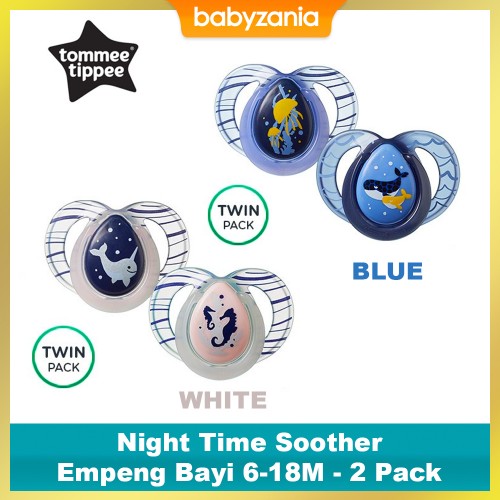 Tommee Tippee Close to Nature Night Time Sother 6-18M 2 Pack