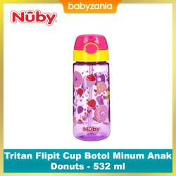 Nuby Tritan Flipit Cup Botol Minum Anak - Donuts...