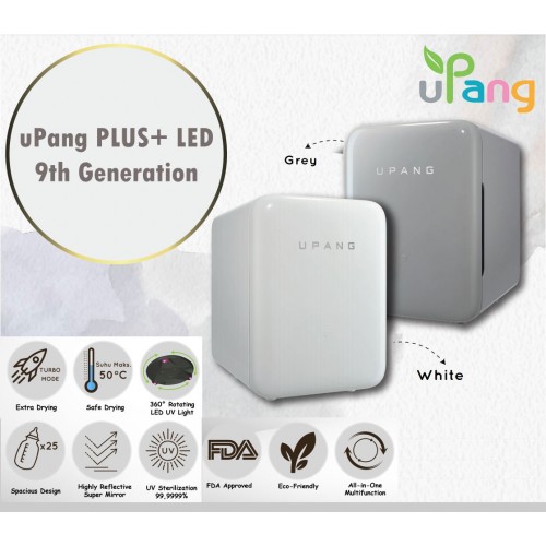Upang PLUS+ LED Waterless UV Sterilizer 9th Generation - Grey / White