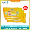 Pure BB Baby Hand & Mouth Wipes 60's Orange Oil Buy 2 Get 1 FREE